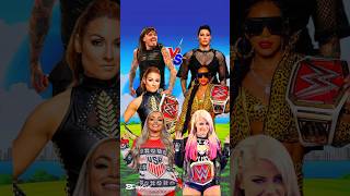 Liv Morgan Dominic Mysterio Becky Lynch Vs Bianca Belair Rhea Ripley Alexa bliss 😈😱 wwe [upl. by Adina]