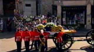 Princess Dianas Funeral Part 13 The Service Begins [upl. by Courtney]