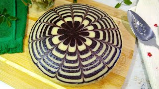 Eggless Zebra Cake Recipe  Soft and Moist  Marble Cake [upl. by Atsirt]