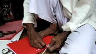 Hand Book Binder in Varanasi India [upl. by Ahterahs]