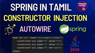 Constructor Injection in Tamil  autowired  Spring and Springboot in tamil  Dependency Injection [upl. by Kipper]