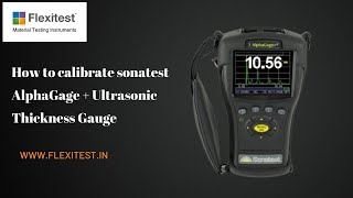 Sonatest AlphaGage  Ultrasonic Thickness Gauge [upl. by Neirual]