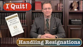 Can You Withdraw A Resignation Under Roberts Rules [upl. by Ayna]