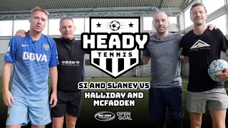 ULTIMATE HEADY TENNIS DOUBLES SI  SLANEY vs HALLIDAY  FADDY  Heady Tennis Challenge [upl. by Otrebcire741]