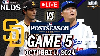 EN VIVO  Padres  Dodgers  NLDS  GAME 5  MLB PLAYBYPLAY  Oct 11th 2024 [upl. by Dallas]