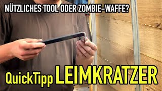 Dieser Selfmade Leimkratzer funktioniert SPITZE  QuickTipp  Mikes Toolshop [upl. by Perreault]