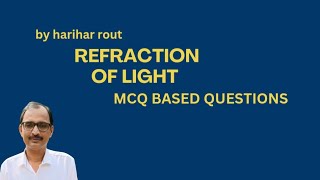 MCQ BASED QUESTIONS REFRACTION OF LIGHT  ICSE CBSE  2025  BExamStudy [upl. by Danit]