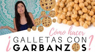 GALLETAS CHOCOCHIP DE GARBANZO FUNCIONA  RECETA PALEO VEGANA SIN AZÚCAR REFINADA [upl. by Tades]