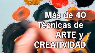 Más de 40 técnicas de Arte y Creatividad Dibujo y Pintura Curso online [upl. by Partan]