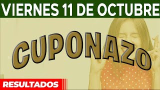 Resultado del sorteo Cuponazo del Viernes 11 de Octubre del 2024 [upl. by Lavona]