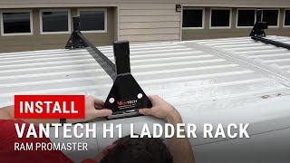 Installing Vantech H1 Ladder Rack on RAM ProMaster [upl. by Alva]