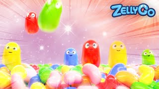 A jelly garden that tastes better than Wonkas jelly and chocolate  Cartoon for Kids [upl. by Simetra]