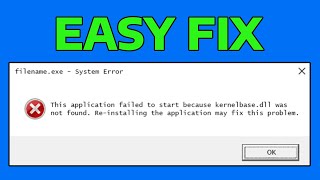 How To Fix KernelBasedll 0003a338 Application or Crashing Error in Windows 11 [upl. by Stillas493]