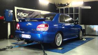 Subaru WRX 230cv  261cv reprogrammation moteur SP95 dyno digiservices [upl. by Jacinto]