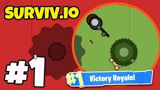 NEW io BATTLE ROYALE GAME  Survivio 1  BEST io GAME YET [upl. by Kam]