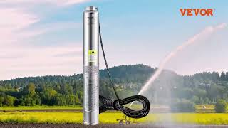 VEVOR Deep Well Submersible Pump 15HP Power for Industrial Irrigation and Home Use [upl. by Volpe824]