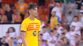 Marc Bernal Barcelona Debut vs Valencia  2024  HD 1080i [upl. by Yrennalf]