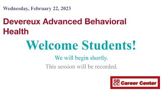 Devereux Advanced Behavioral Health  Information session [upl. by Donadee]