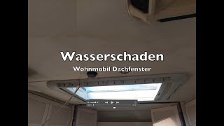 Wohnmobil Dachfenster undicht Wasserschaden  Heki Fenster neu abdichten [upl. by Leasa552]