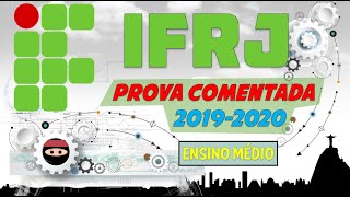 IFRJ 20192020  PROVA DE PORTUGUÊS COMENTADA [upl. by Gignac]