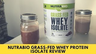 NutraBio Grass Fed Whey Protein Isolate Review [upl. by Downey]