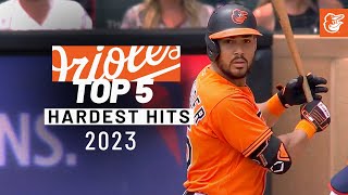 Os Top 5 Hardest Hits of 2023  Baltimore Orioles [upl. by Sivatco]