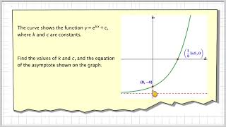 Finding the constants in an exponential function [upl. by Mollee]