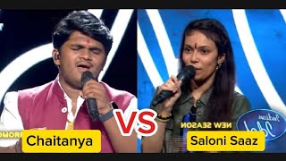 Chaitanya VS Saloni Saaz Performance 🔥 Indian Idol Season 15 new episode today 🔥 [upl. by Eadith]