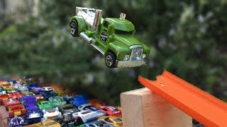 Jump over 100 Hot Wheels Cars [upl. by Amandi292]