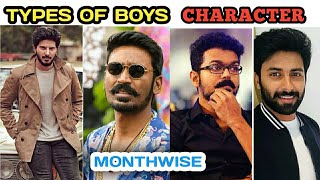 Types of boys character monthwisemonthwiseboys types [upl. by Jeremy591]