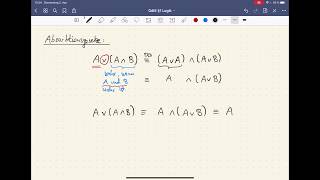 Grundlagen Mathematik  0111 Absorptionsregel in der Logik hergeleitet [upl. by Aneem]