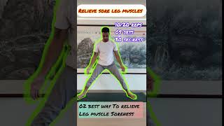 Yoga for relieve leg soreness weightlossworkout bays nadaaniyasong yogapositions yogafit bays [upl. by Yearwood]