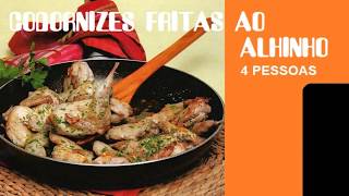 CODORNIZES FRITAS AO ALHINHO  RECEITAS [upl. by Xeno]