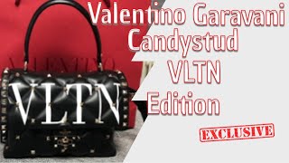 Valentino Garavani Bag Candystud VLTN Limited Edition 🖤🖤🖤new strap option [upl. by Aerdnaz]