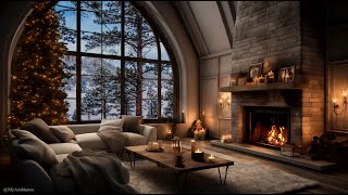 🔥Snowfall Retreat Cabin Fireside Ambiance for a Winter Escape [upl. by Festa]