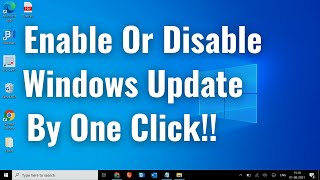 How to EnableDisable Windows Update in Windows 111087 [upl. by Enitsuga]