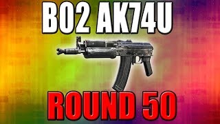 BO2 AK74U on Round 50  Call of Duty Zombies [upl. by Eidak]