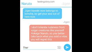 Naruto texting story Jigen funny chats with naruto [upl. by Letnahc]