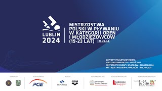 1E  Mistrzostwa Polski w Pływaniu w kat Open i Młodzieżowców  Lublin 2024 [upl. by Ybeloc]