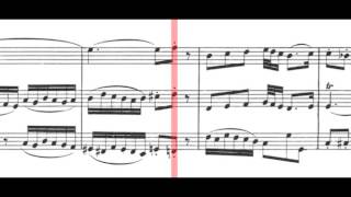 BWV 1032  Flute Sonata in A Major Scrolling [upl. by Paschasia464]