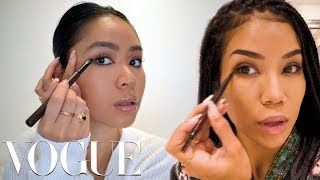 JHENE AIKO VOGUE EVERYDAY MAKEUP  Chadaphea Sethik [upl. by Cully]