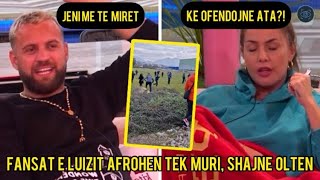 Fansat e Luizit i japin mesazhe nga muri shajnë Oltën nga ropt  Big Brother Albania Vip [upl. by Norit973]