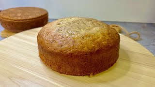 Easy Moist Banana Cake for Beginners  Eggless Banana cake Recipe [upl. by Lairret126]