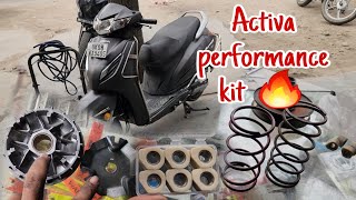 Activa 6G performance mod  racing clutch roller in Activa [upl. by Quartis994]