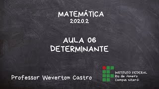 Aula 06 Determinante [upl. by Herb]