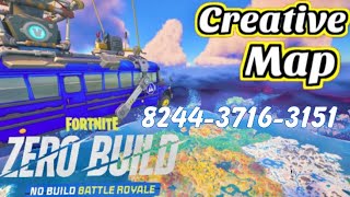 Fortnite Creative Battle Royale Private Zero Build Map Code  824437163151v10 [upl. by Allebram]