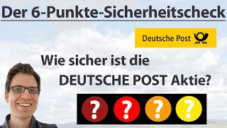 DEUTSCHE POST Aktienanalyse Wie sicher ist die Aktie  6PunkteCheck Rangliste [upl. by Proudlove]