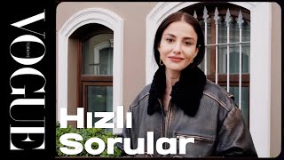 Özge Gürel ile Hızlı Sorular  Vogue Türkiye [upl. by Aihsot]