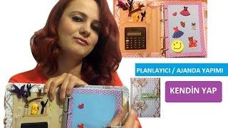 AjandaPlanlayıcı Yapımı  Kendin Yap  DIY  OrganizerPlanner Make [upl. by Aniretac]