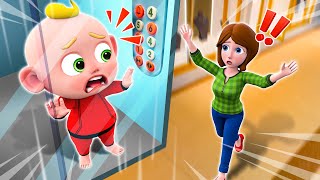 Elevator Safety Song  Dont Press Too Much  Safety Tips for Kids More Nursery Rhymes amp Kids Songs [upl. by Bish]